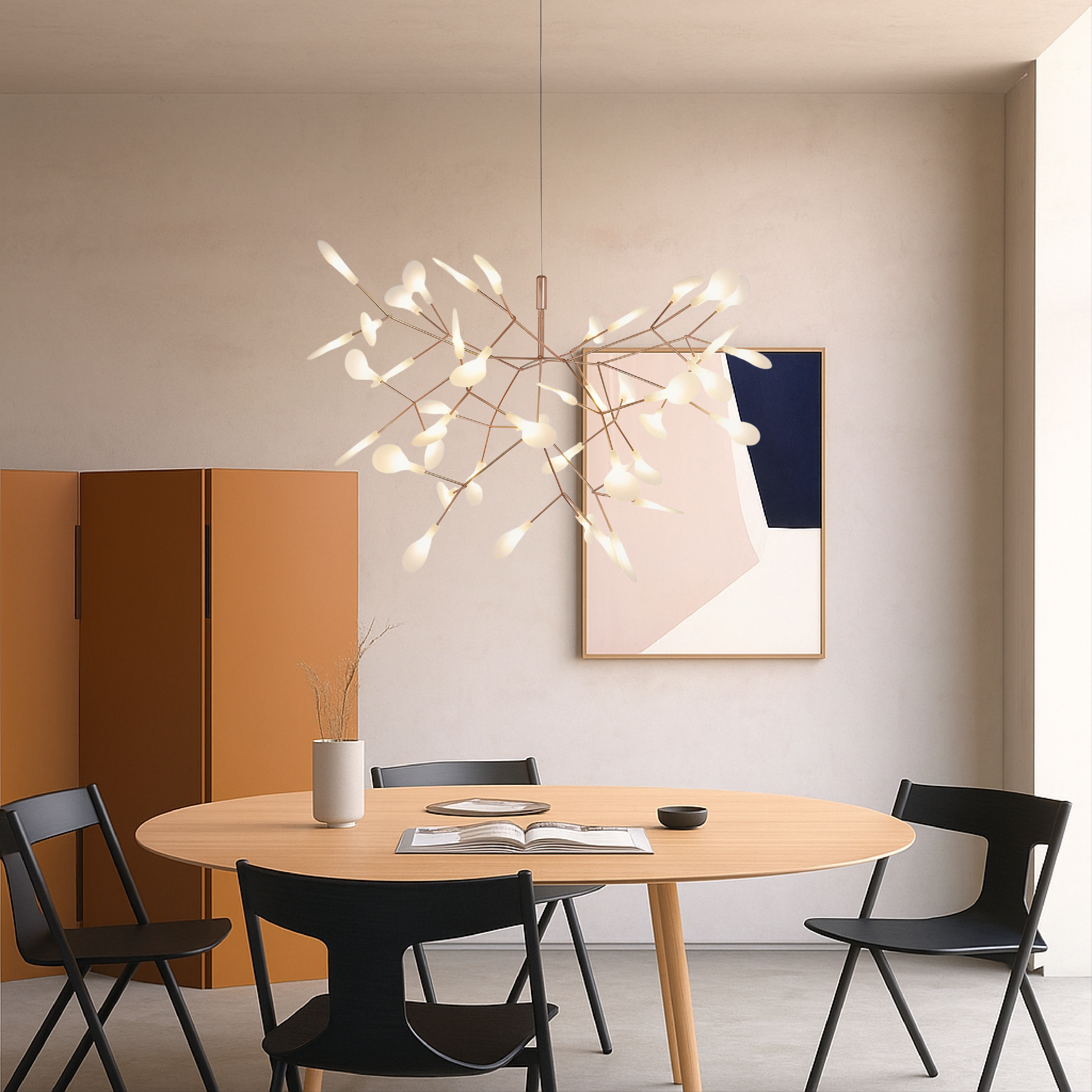 Auralyx | Firefly LED Pendant Light in Rose Gold Finish – Marcherelle