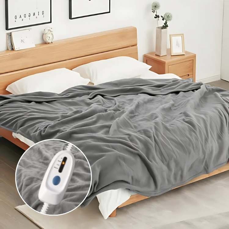 Marcherelle™ – Couverture Chauffante Électrique Douce & Confortable pour Hiver