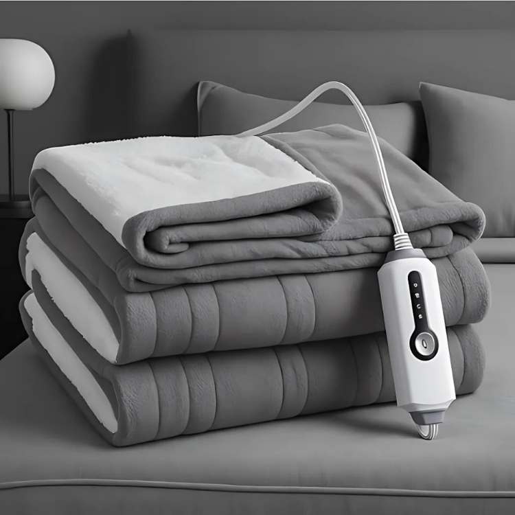 Marcherelle™ – Couverture Chauffante Électrique Douce & Confortable pour Hiver