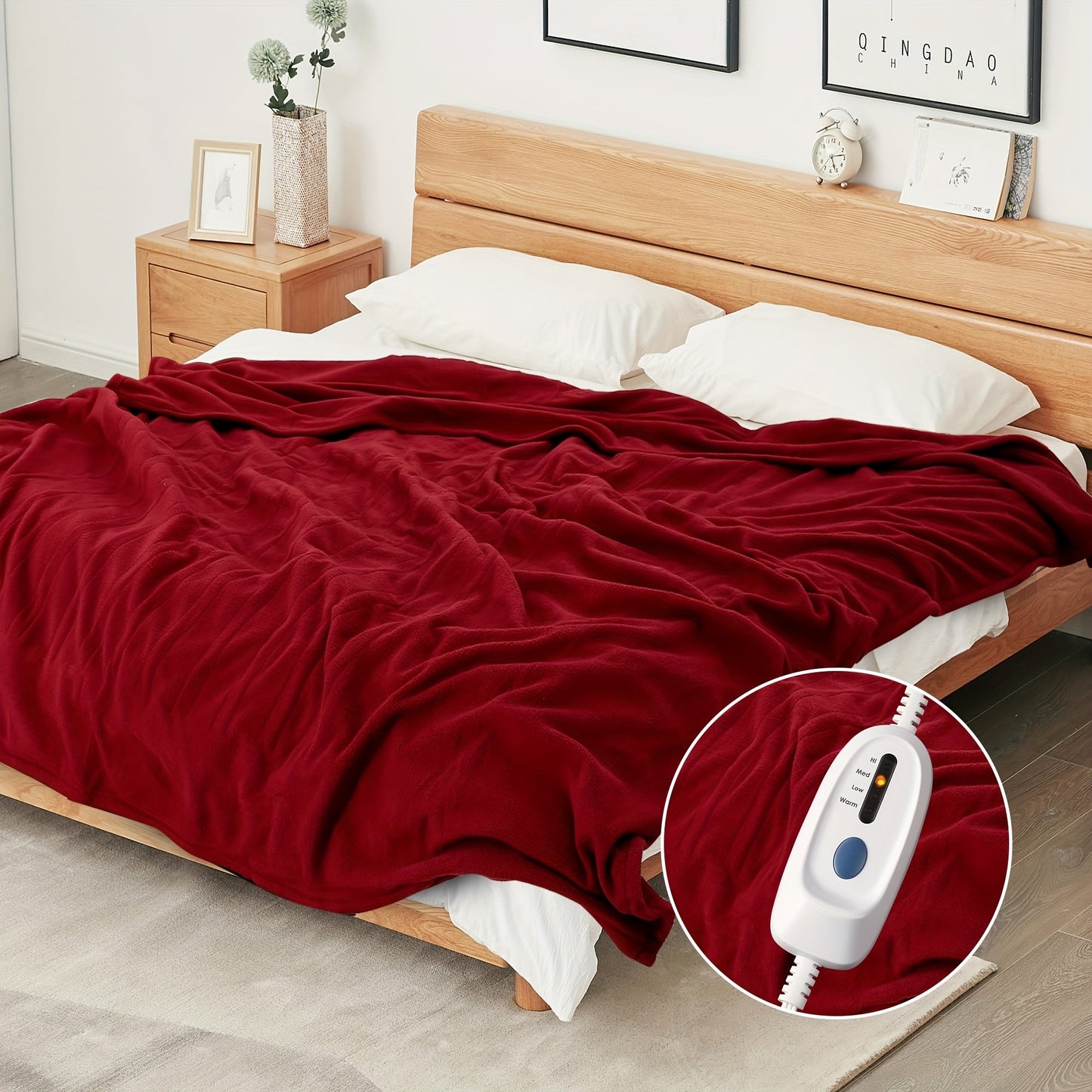 Marcherelle™ – Couverture Électrique en Polaire Chauffante et Matelassée