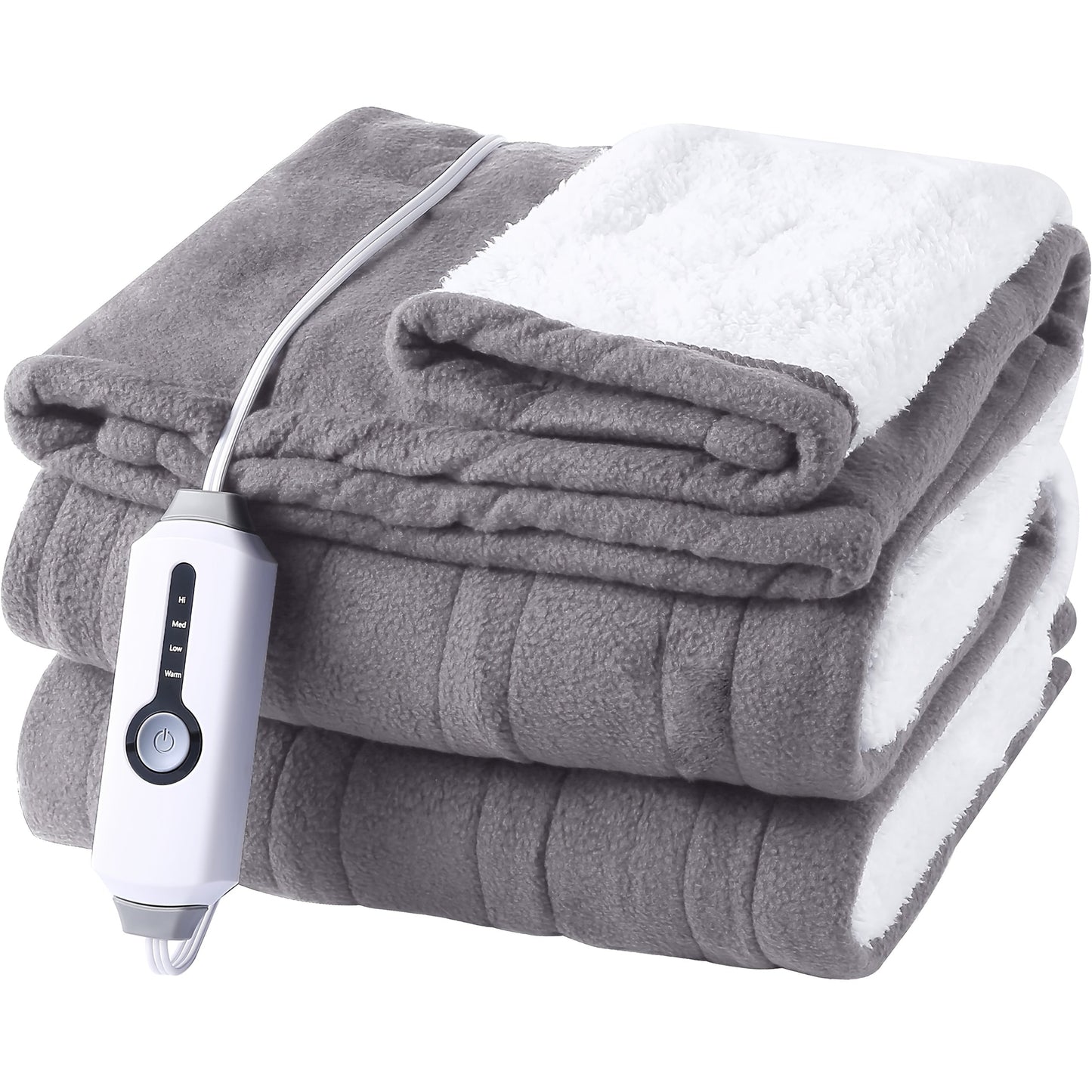 Marcherelle™ – Couverture Électrique en Polaire Chauffante et Matelassée