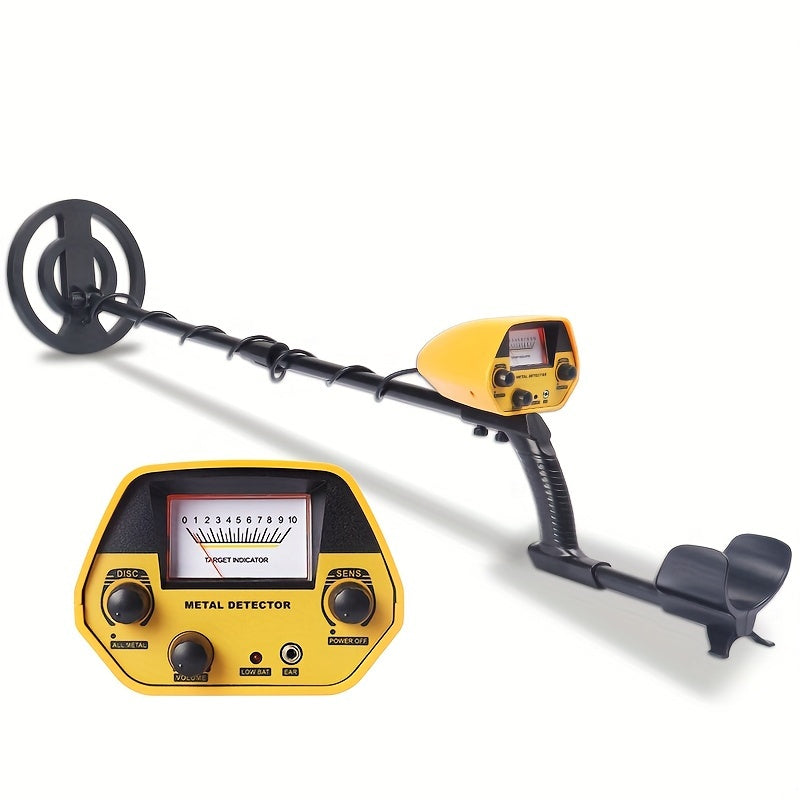 Compact metal detector with 20 cm coil for precise outdoor treasure hunting – Lightweight, user-friendly, and versatile detection