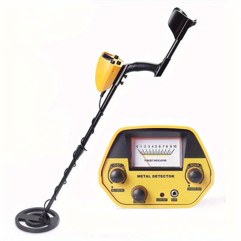 Compact metal detector with 20 cm coil for precise outdoor treasure hunting – Lightweight, user-friendly, and versatile detection