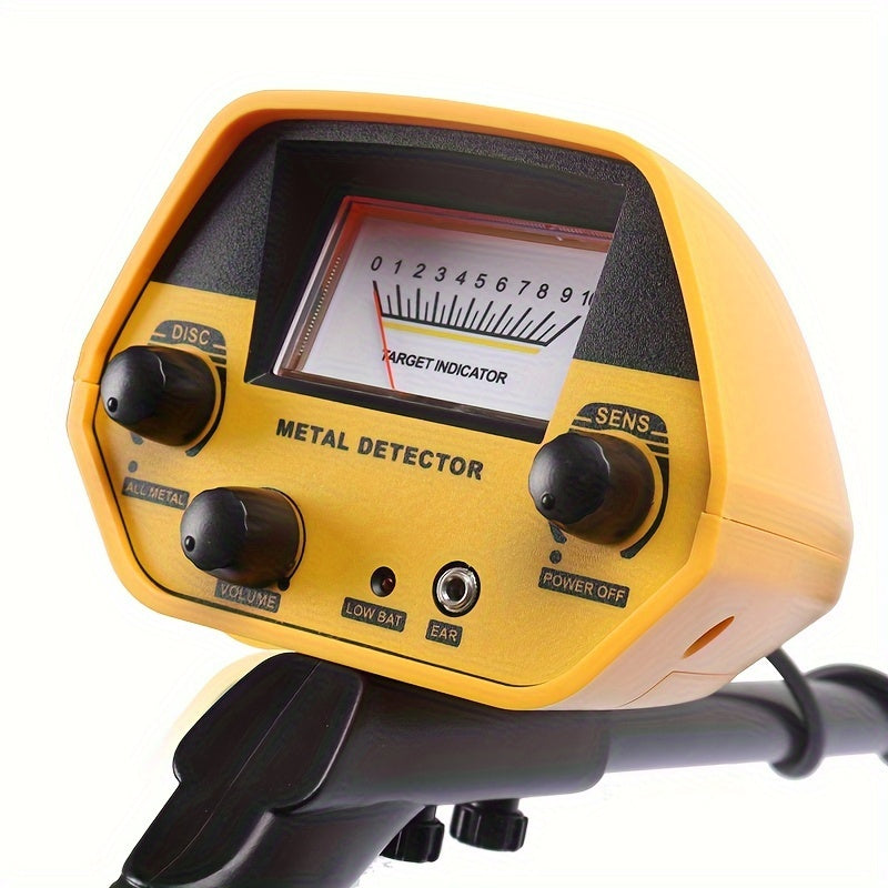 Compact metal detector with 20 cm coil for precise outdoor treasure hunting – Lightweight, user-friendly, and versatile detection