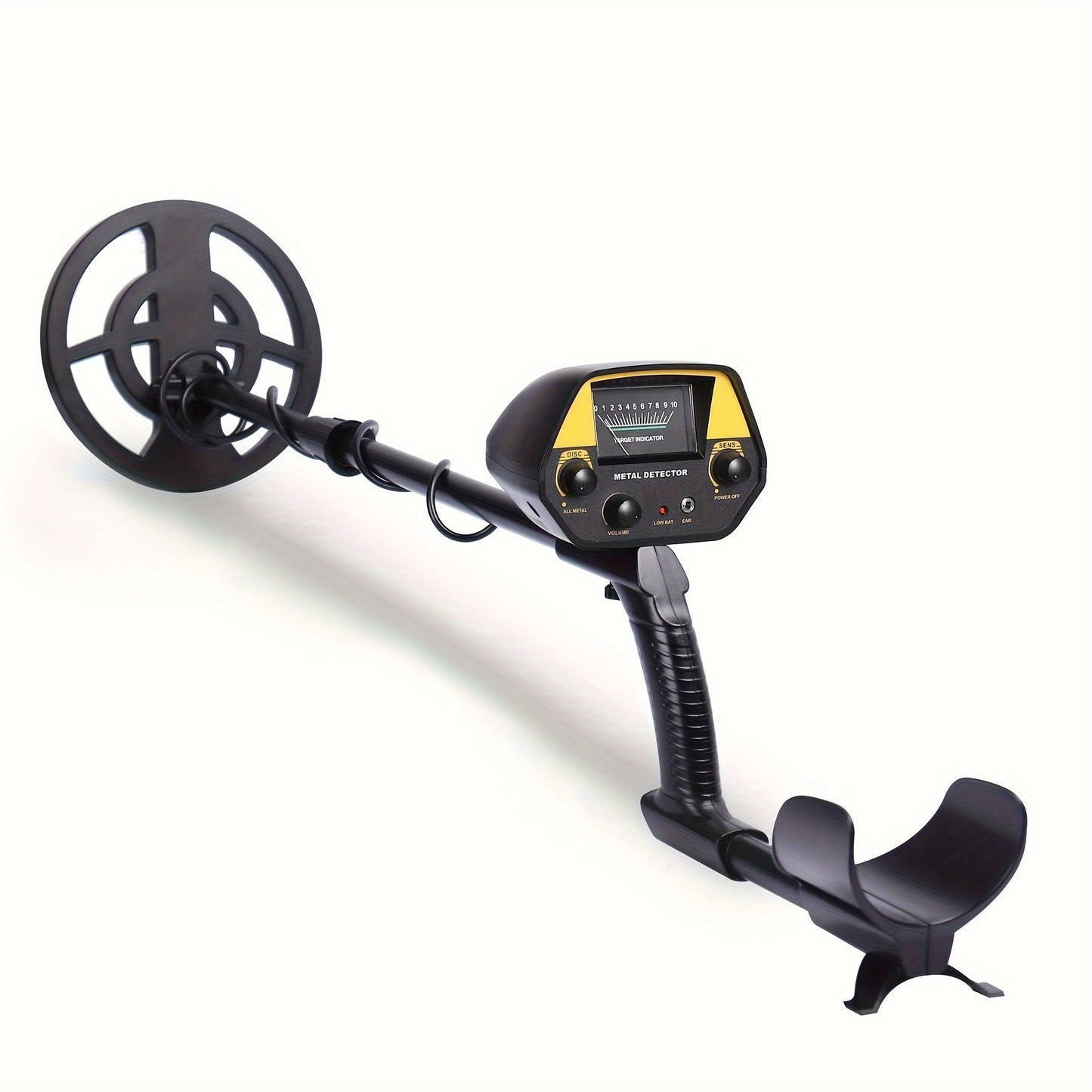 Compact metal detector with 20 cm coil for precise outdoor treasure hunting – Lightweight, user-friendly, and versatile detection