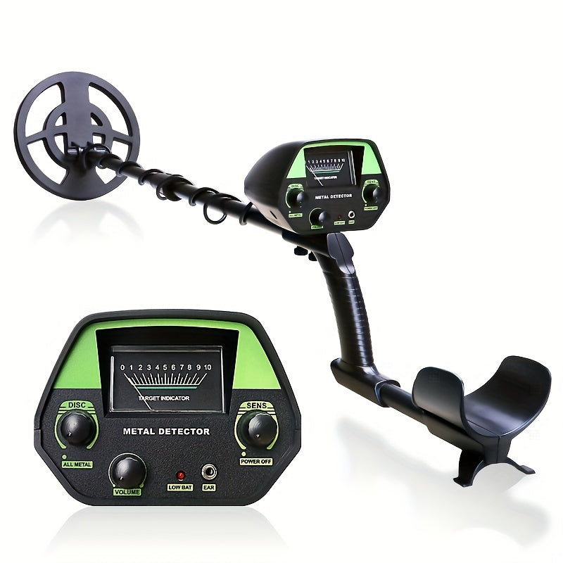 Compact metal detector with 20 cm coil for precise outdoor treasure hunting – Lightweight, user-friendly, and versatile detection