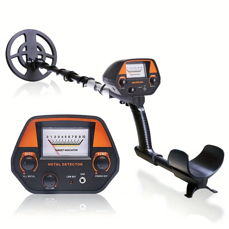 Compact metal detector with 20 cm coil for precise outdoor treasure hunting – Lightweight, user-friendly, and versatile detection