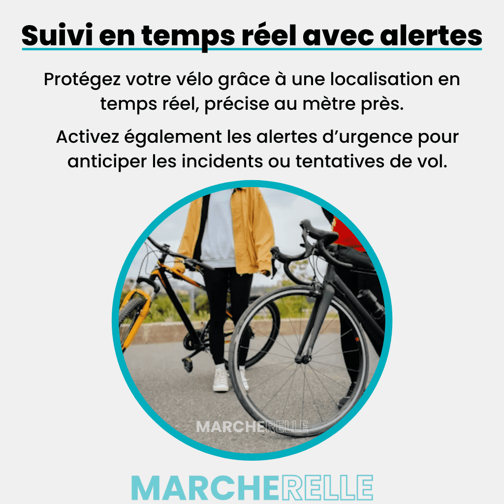 Marcherelle™ – Traceur GPS Vélo Sans Abonnement Localisation Invisible & Fiable