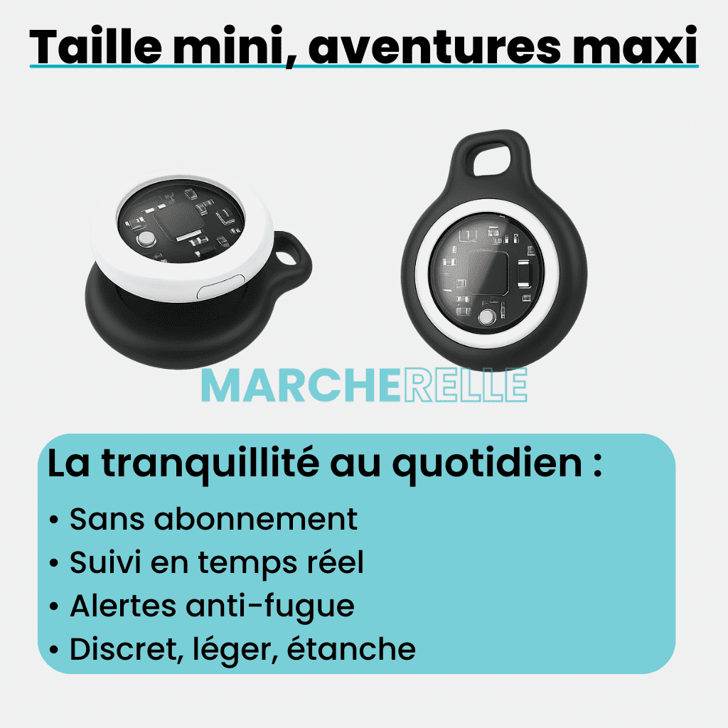 Marcherelle™ – Traceur GPS Voiture Sans Abonnement, Suivi Précis