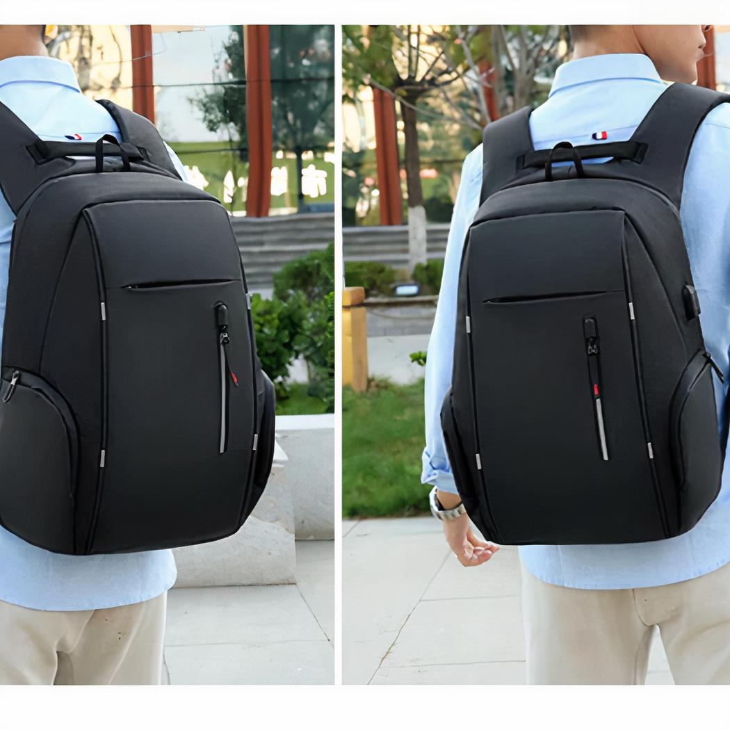 Marcherelle™ – Sac à Dos Imperméable Avec Chargeur USB et Poche pour Ordinateur