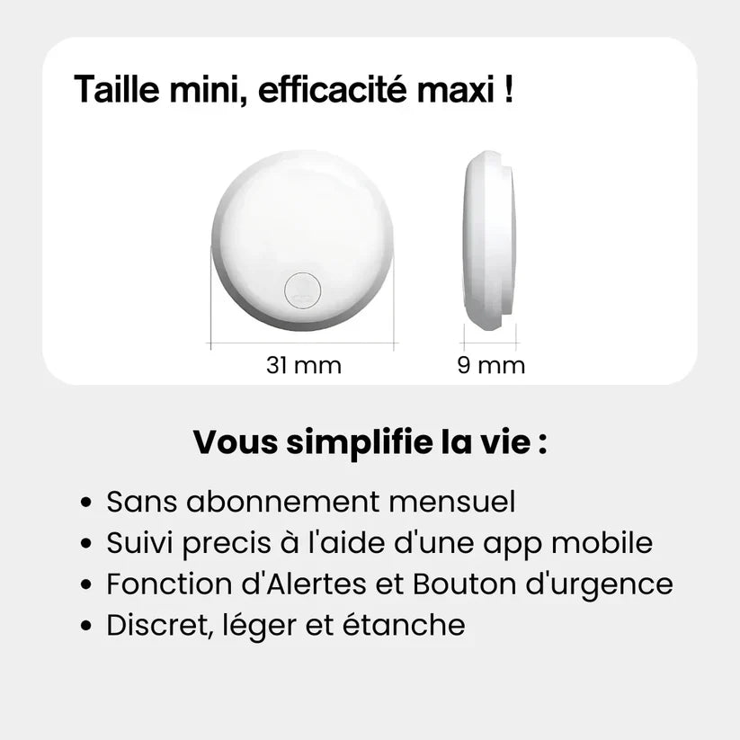 Senio™ – Traceur GPS Senior Sans Abonnement Suivi Instantané et Fiable