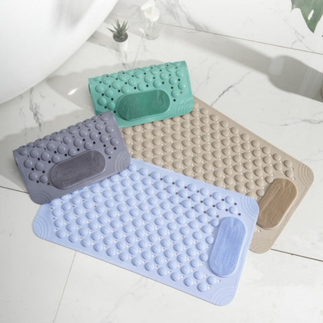 Tapis de Douche Antidérapant avec Massage de Pieds Relaxant
