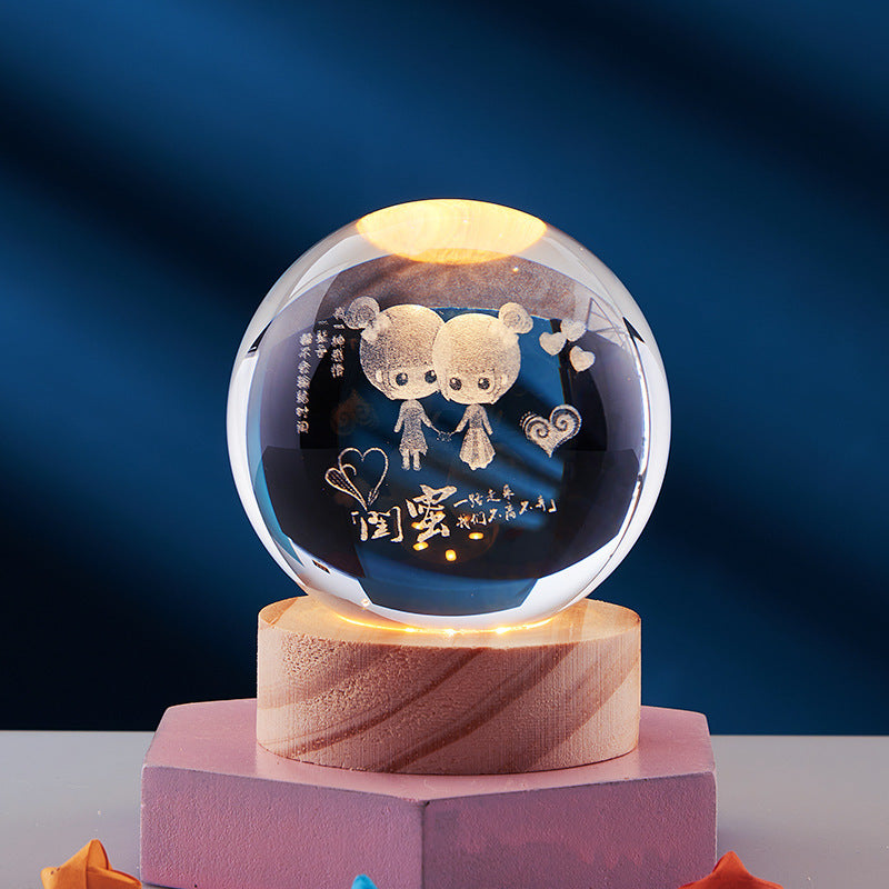Lampe de Nuit Cristal Élégante
