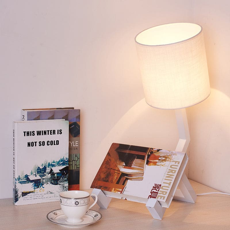 Lampe de Table Design Nordique avec Rangement
