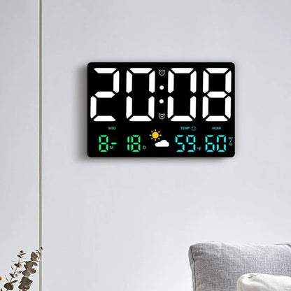 Horloge Murale LED Digitale Moderne
