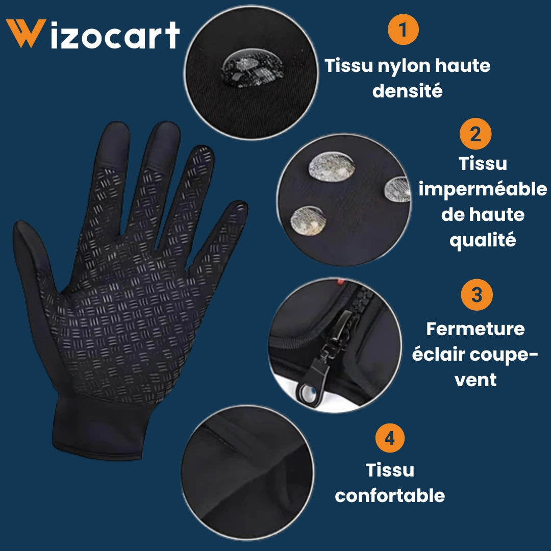 Gants Chauffants Étanches pour Homme et Femme