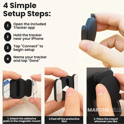 Marcherelle - GPS Tracker No Subscription Required | Works with Android & iOS