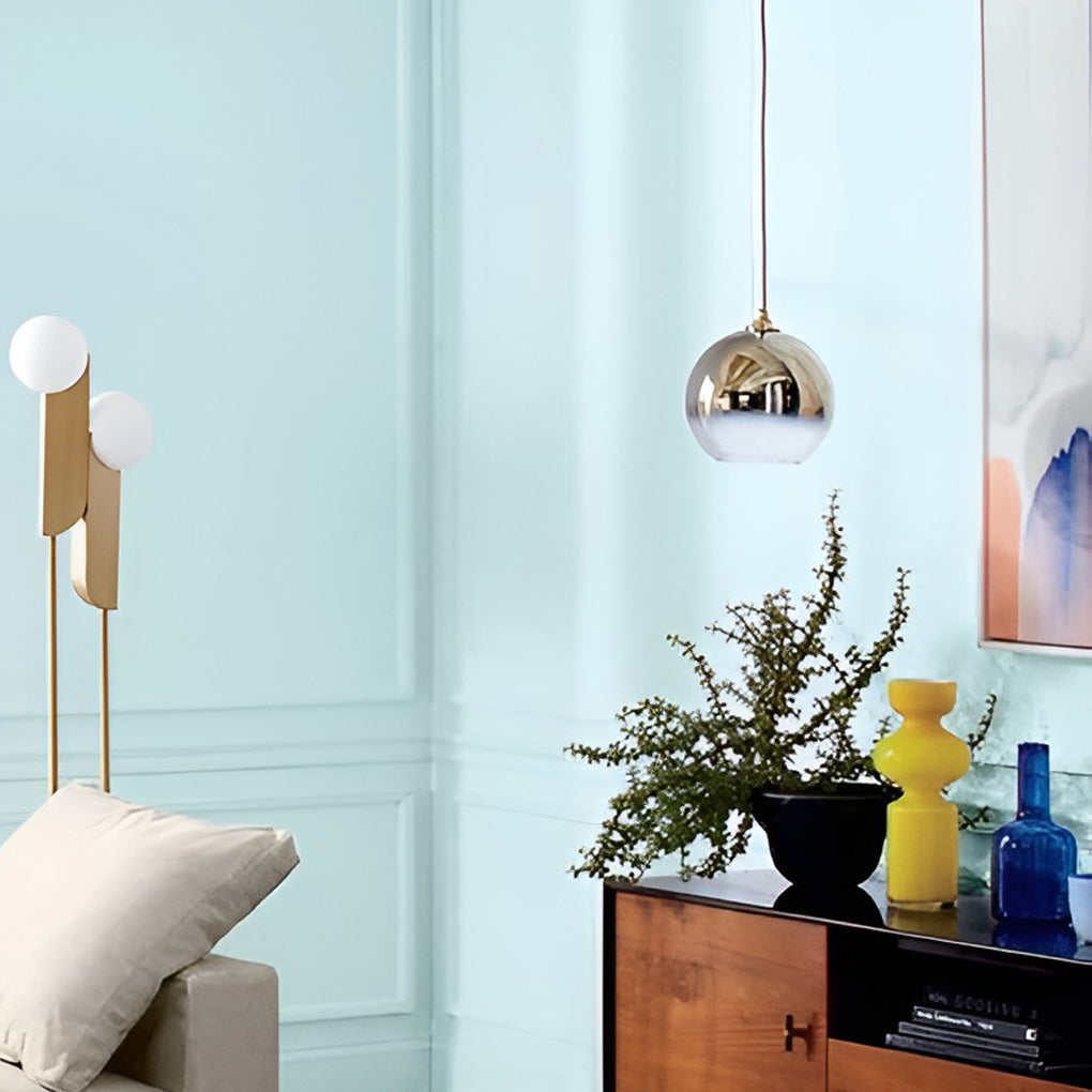 Luminaire Suspendu en Verre avec LED pour Salon et Cuisine