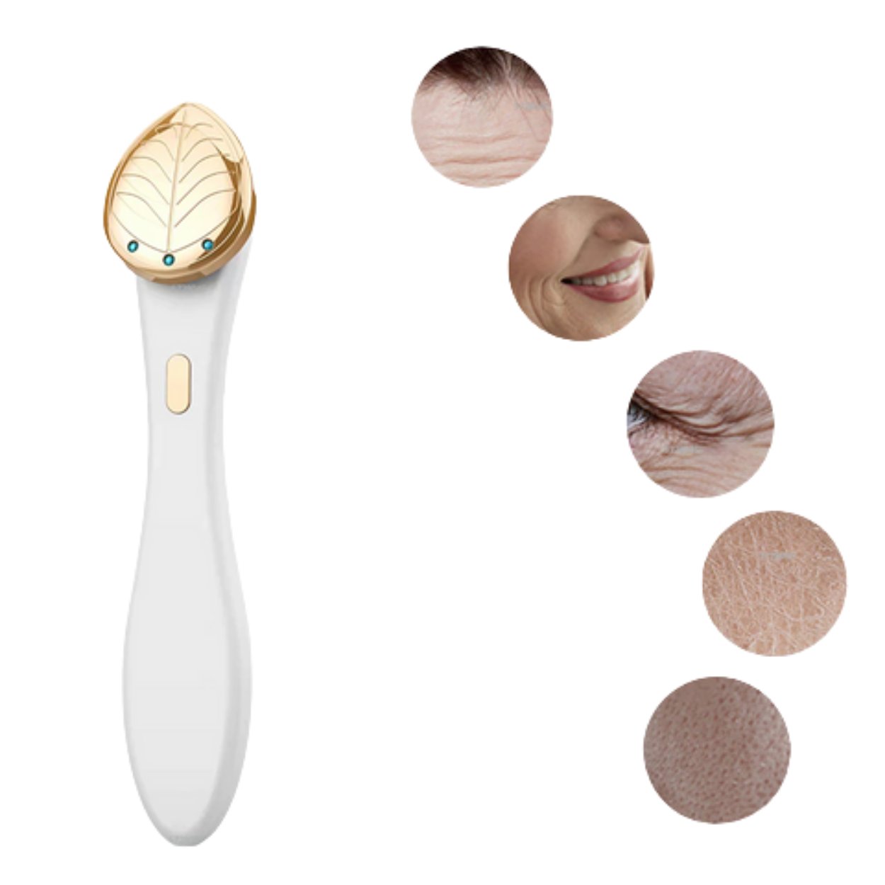 Appareil de Massage Yeux Chauffant avec Microcourants pour Soulager la Fatigue Oculaire