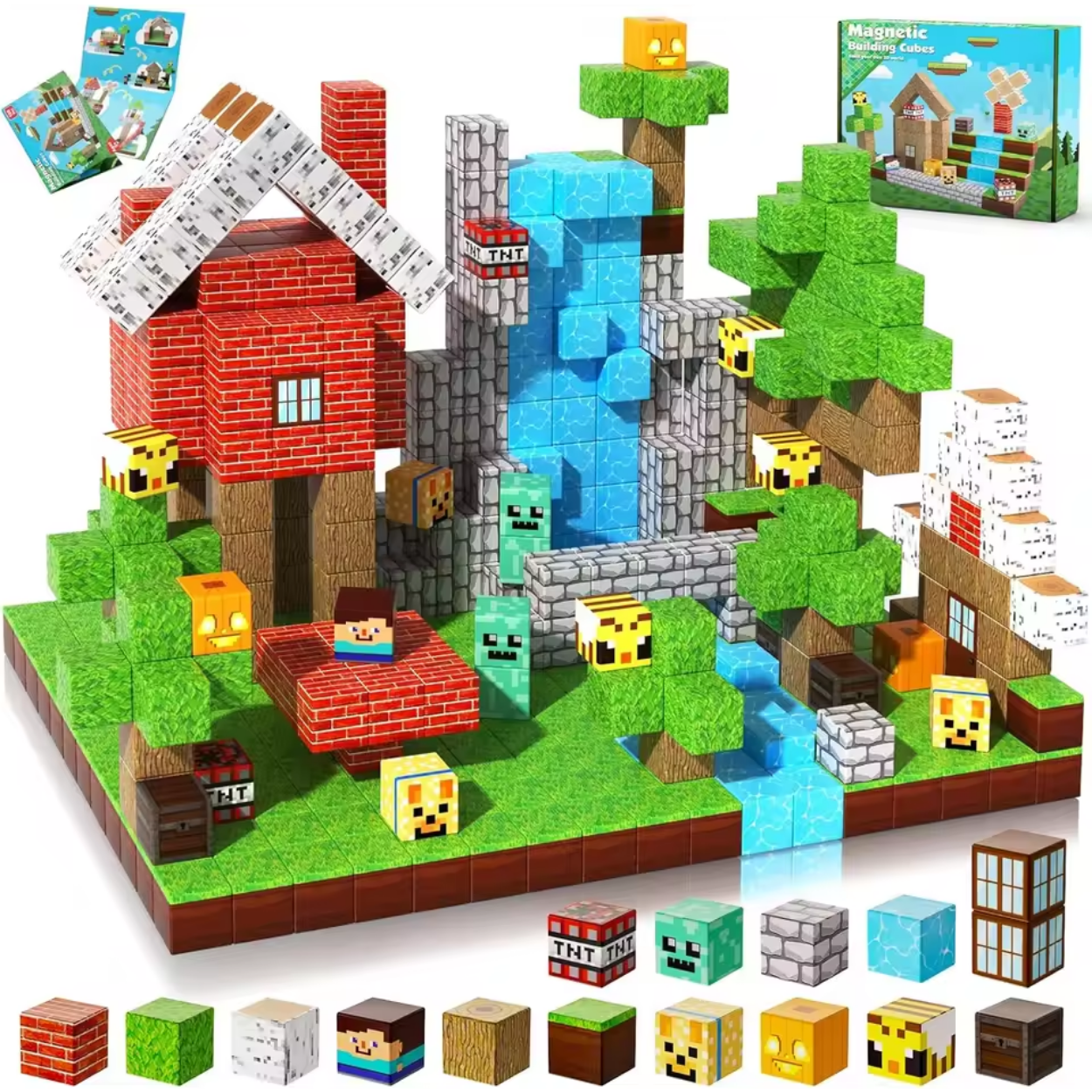 Blocs de Construction Magnétiques Jeu d'Architecture Enfants
