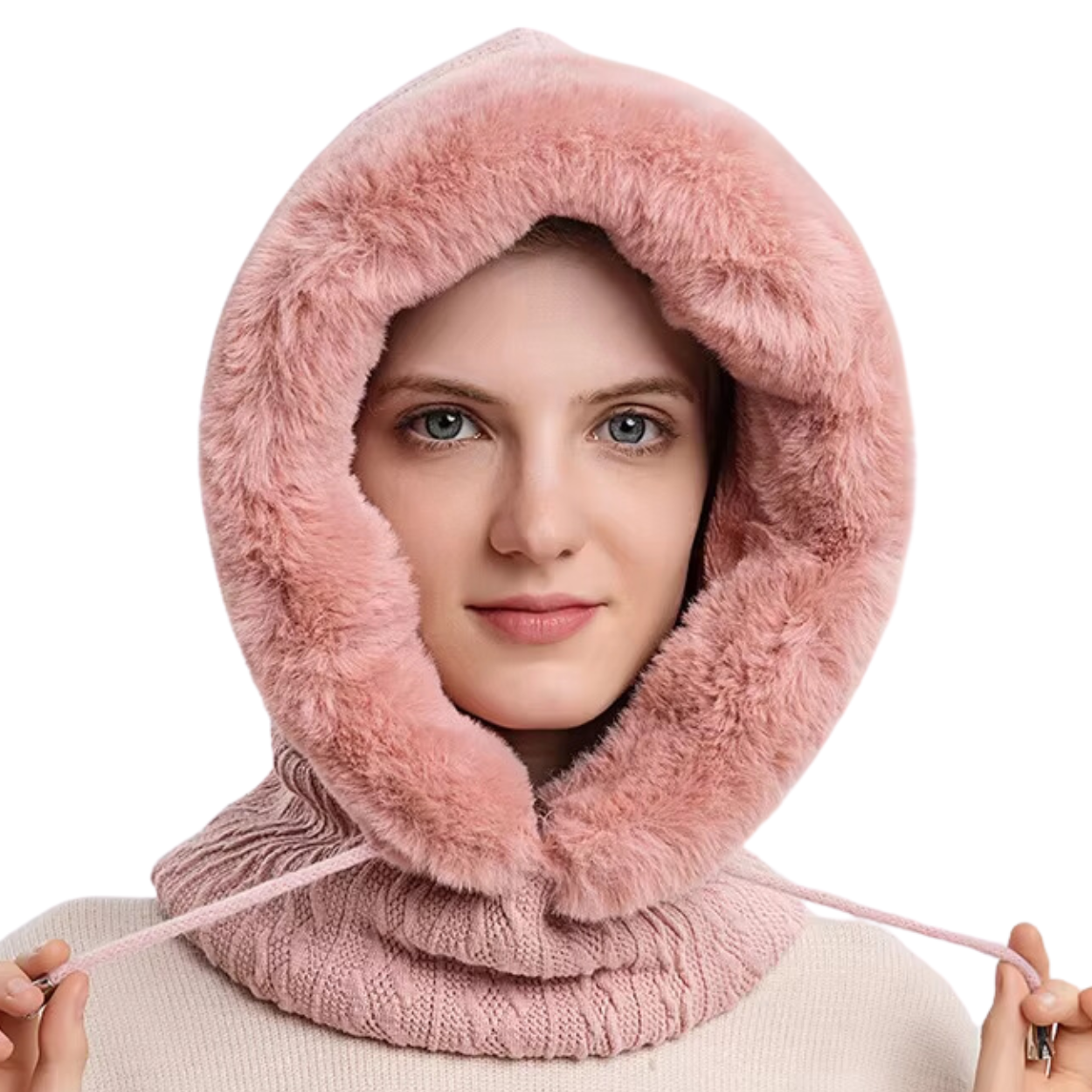 Cagoule Polaire 3 en 1 Écharpe et Bonnet