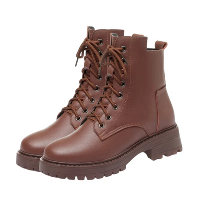 Bottes Femme Hiver Cuir Authentique Chaudes et Élégantes