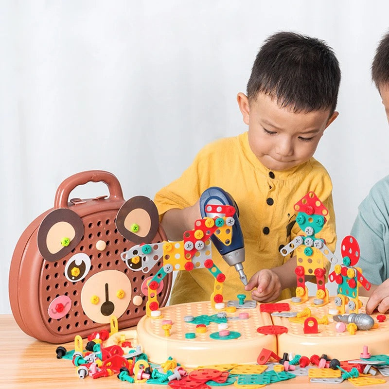 Jeu de Construction Mécanique Éducatif pour Enfants - Foivo
