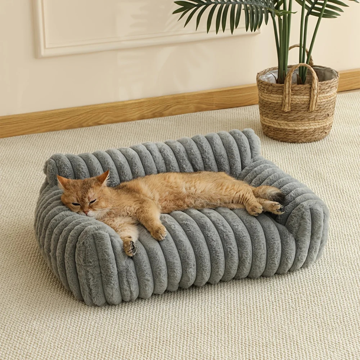 Lit pour Chat Orthopédique et Confortable