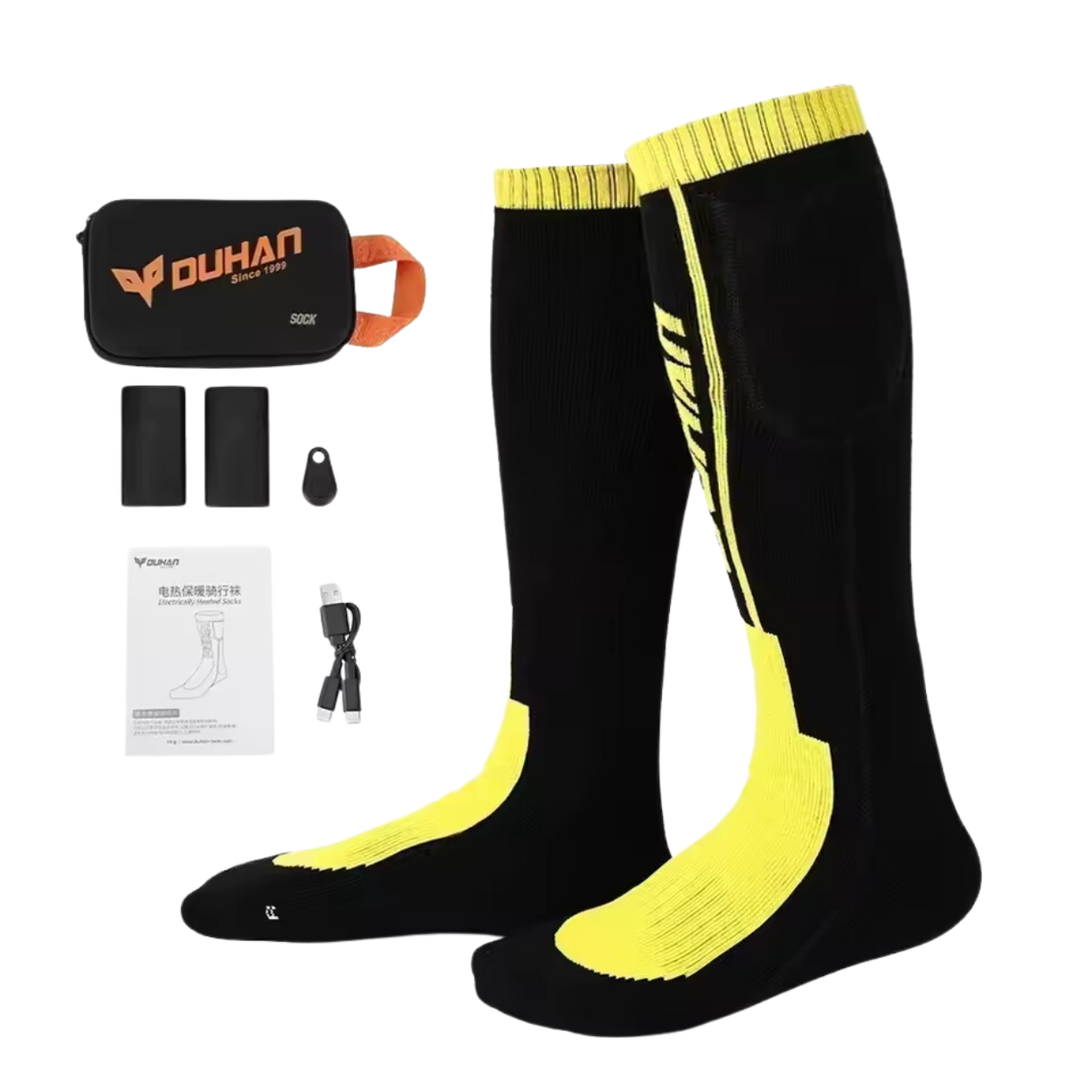 Chaussettes Chauffantes Électriques pour Moto