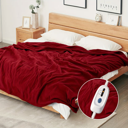 Marcherelle™ – Couverture Électrique en Polaire Chauffante et Matelassée