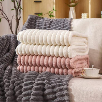 Marcherelle™ – Couverture Lestée en Fausse Fourrure Douce & Apaisante pour Relaxation