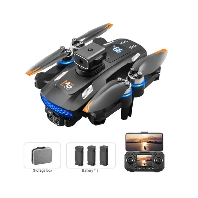 Drone Quadricoptère 8K Professionnel avec Caméra FPV et Télécommande Écran WiFi