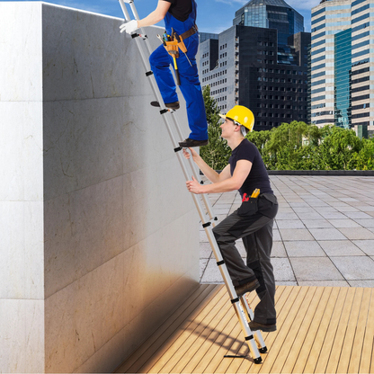 Échelle Télescopique Robuste en Acier pour Travail