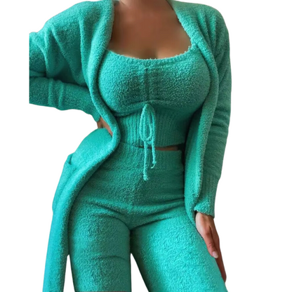 Pyjama Velours Doux et Confortable pour Femme