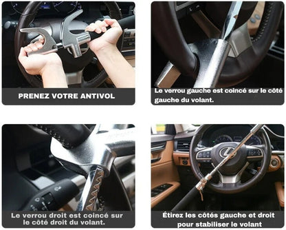 Serrure de Direction Voiture Antivol Renforcée