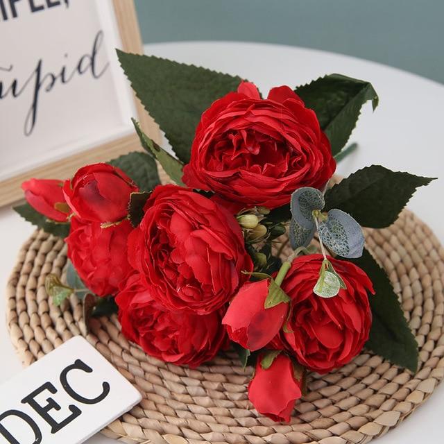 Fleur de Maison | Composition Élégante de Pivoines pour Décoration Intérieure