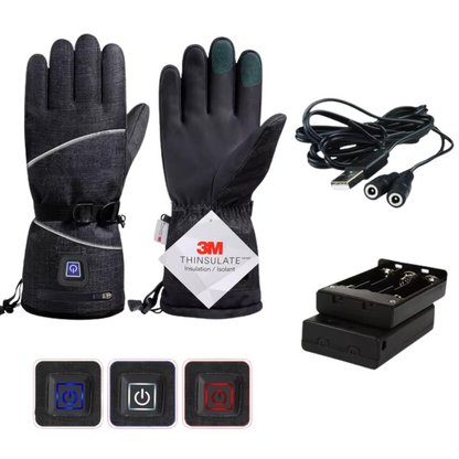 Gants Chauffants Électriques Réchauffants pour Homme et Femme