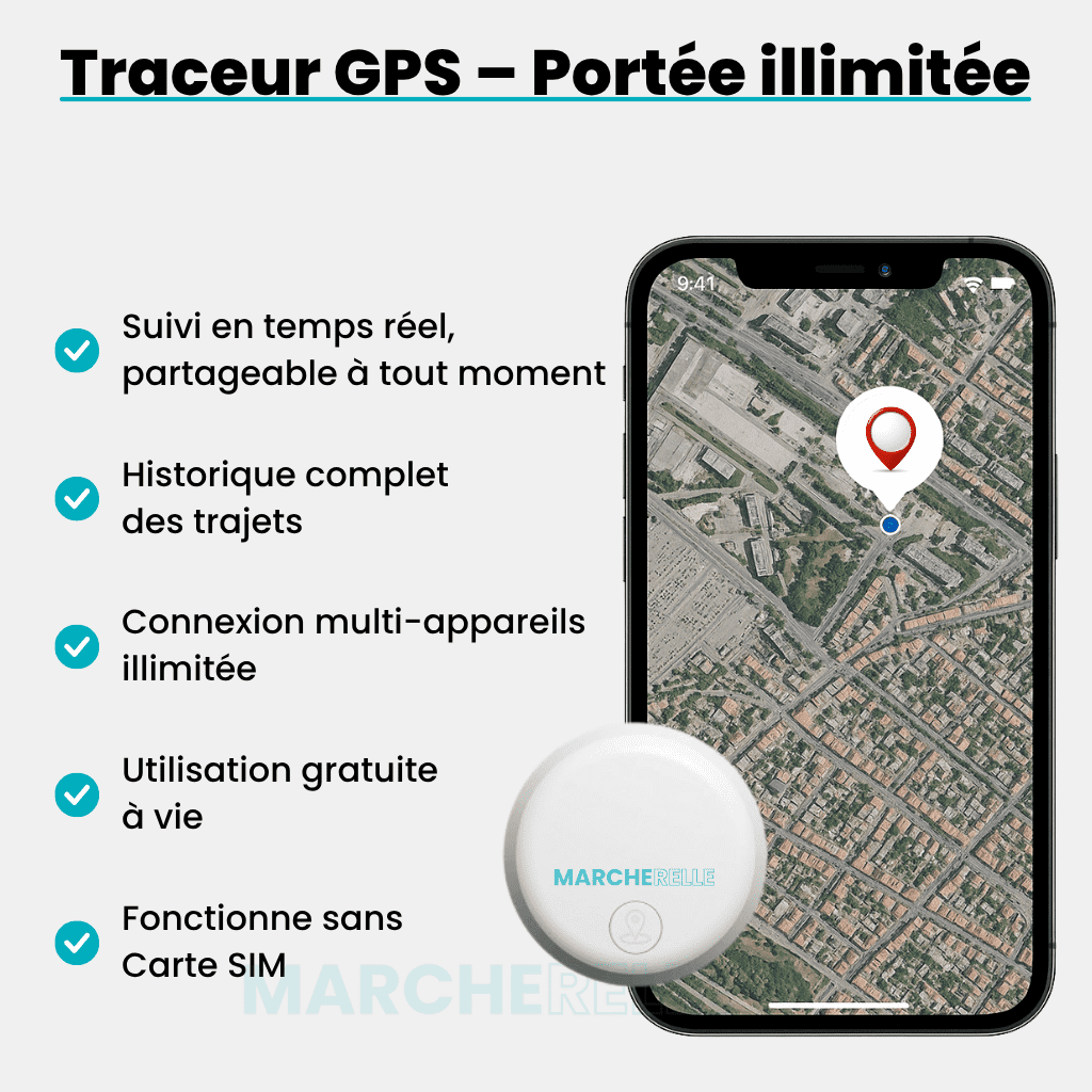 Geokid™ – Traceur GPS Enfant Sans Abonnement, Suivi Précis En Temps Réel