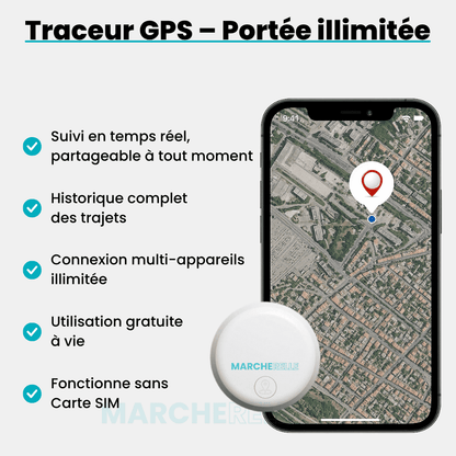 Geokid™ – Traceur GPS Enfant Sans Abonnement, Suivi Précis En Temps Réel
