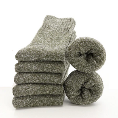 Chaussettes Laine Épaisse et Chaude 5 Paires