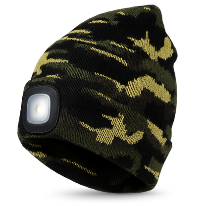 Bonnet Lumineux Réchauffant avec LED Réchargeable
