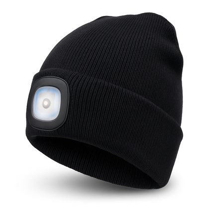 Bonnet Lumineux Réchauffant avec LED Réchargeable