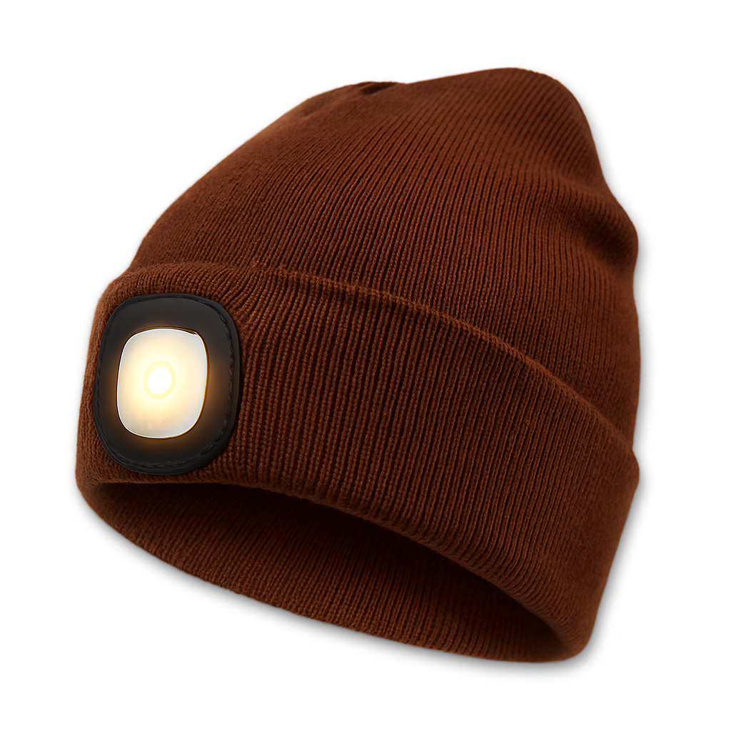 Bonnet Lumineux Réchauffant avec LED Réchargeable
