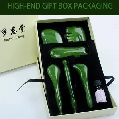 Kit de Massage Gua Sha 7 Pièces Complète