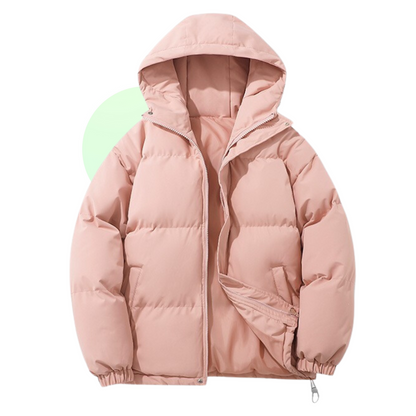 Manteau Hiver Unisexe Doublé Coton avec Capuche Amovible - Marcherelle