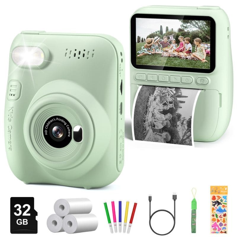 Marcherelle™ – Appareil Photo Enfant Impression Instantanée