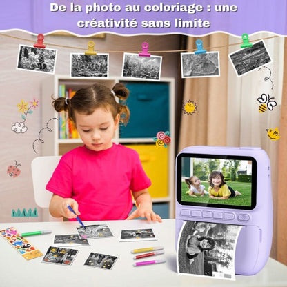 Marcherelle™ – Appareil Photo Enfant Impression Instantanée