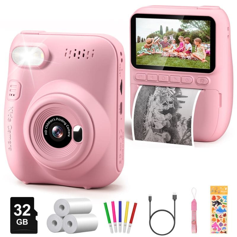 Marcherelle™ – Appareil Photo Enfant Impression Instantanée