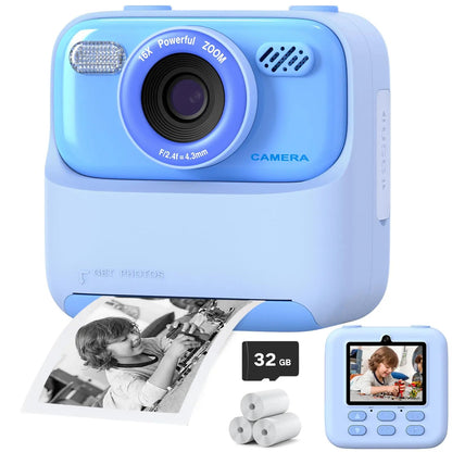 Marcherelle™ – Appareil Photo Enfant Instantané Ludique & Créatif avec Impression