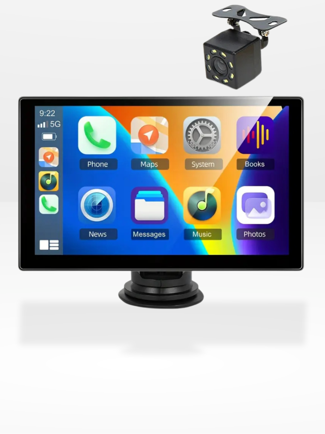 Marcherelle™ – Autoradio CarPlay Sans Fil 9” Écran Tactile HD